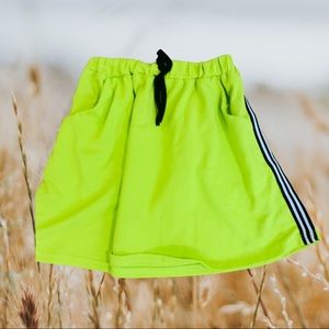 Shein mini skirt lime green sporty